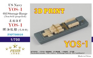 FSP700010 1/700 US Navy YOS-1 Oil Storage Barge (Non Self-propelled)(3D Printing) Model Kit