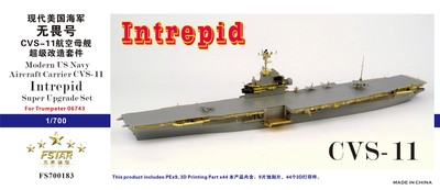 FS700183 1/700 Modern US Navy USS Intrepid CVS-11 Aircraft Carrier Super Upgrade Set For Trumpeter 06743