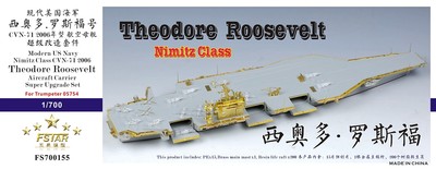 FS700155 1/700 USS Theodore Roosevelt CVN-71 2006 Super Upgrade Set for Trumpeter 05754