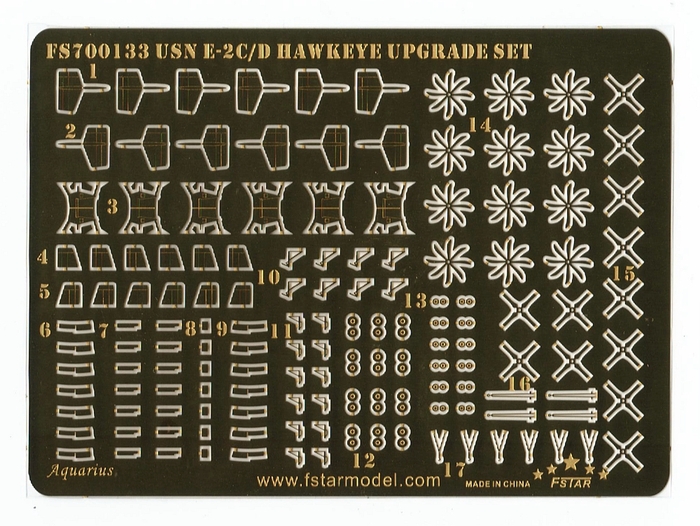 FS700133 1/700 Modern USN E-2C/D Hawkeye Upgrade Set for Trumpeter