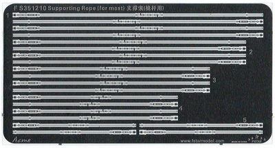 FS351210 1/350 Supporting Ropes in general use (for mast)