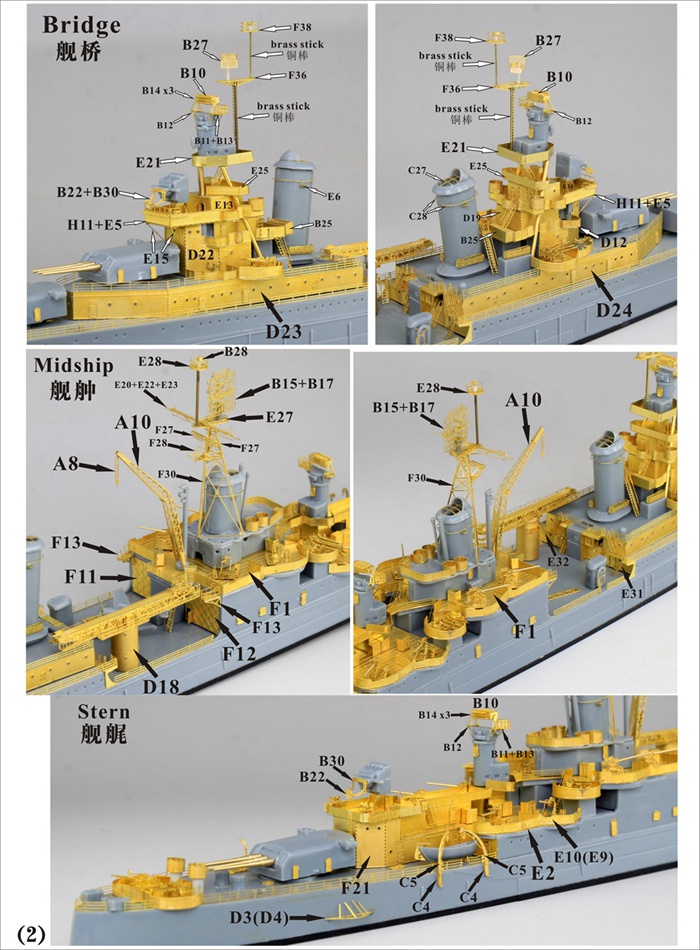 1/700 米海軍重巡 CA-35 インディアナポリス用 アップグレードセット d2ldlup Amazon.co.jp: Five Star Model 1/700 第二次世界大戦 米海軍 重