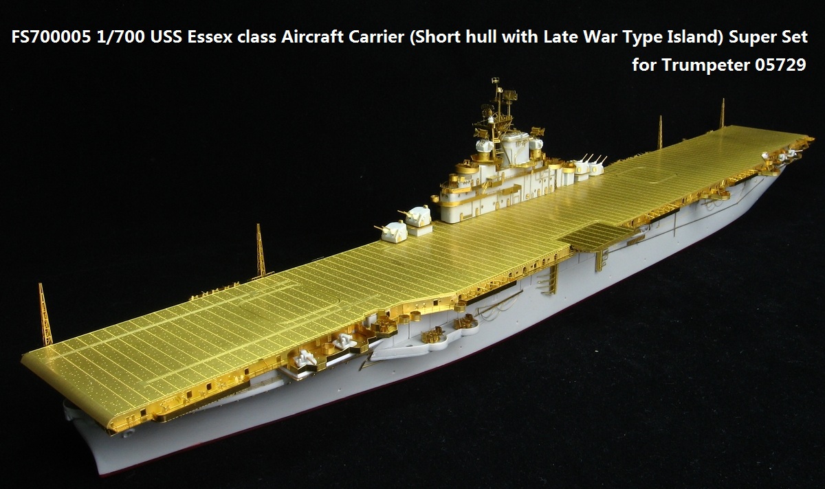 Five star 1/700 700005 uss essex aircraft carrier upgrade set for trumpeter 