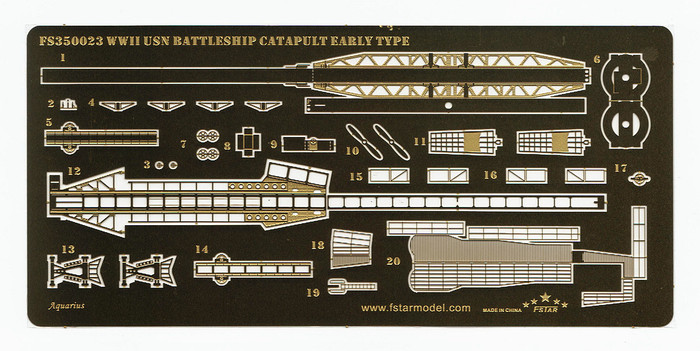 FS350023 1/350 WWII USN Battleship Catapult (Early type)