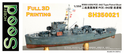 SH350021 1/350 WWII USN PCE-842 Class Patrol Boat 3D Printing Model Kit