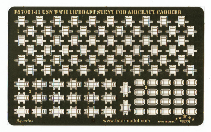 FS700141 1/700 WWII USN Liferaft Stent for Aircraft Carrier