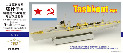 FS352011 1/350 WWII Soviet Union Navy Destroyer Tashkent 1942 Upgrade Set FOR Trumpeter 05357