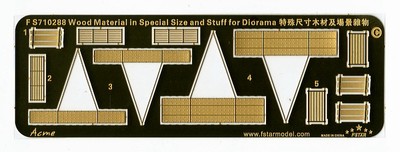 FS710288 1/700 Wood Material in Special Size and Stuff for Diorama