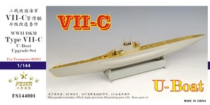 FS144001 1/144 WWII German Navy Type VII-C U-Boat Upgrade Set for Trumpeter 05912