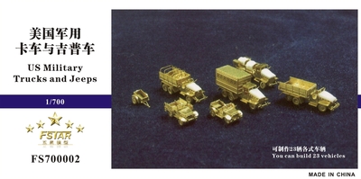 FS700002 1/700 US Military Trucks and Jeeps Set