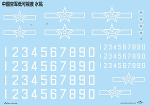FS48004 1/48 Chinese PLA Airforce Low Visibility Decal Set