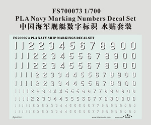 FS700073 1/700 PLA Navy Marking Numbers Decal Set