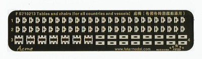 FS710213 1/700 Tables and Chairs (for all countries and eras)