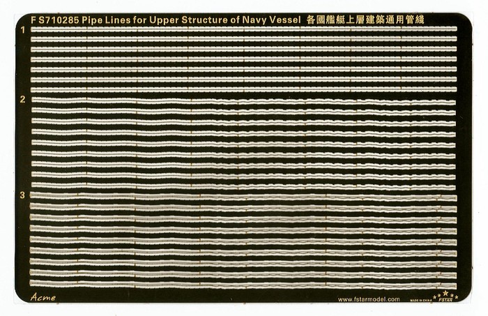 FS710285 Pipe Lines for Upper Structure of Navy Vessel