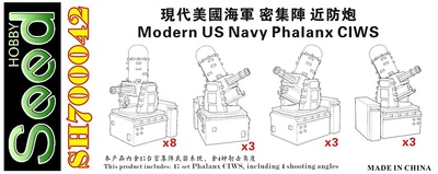 SH700042 1/700 Modern US Navy Phalanx CIWS for Vessels (17set) 3D Printing