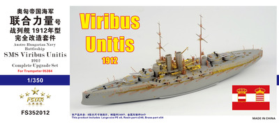FS352012 1/350 Austro-Hungarian Navy Battleship SMS Viribus Unitis 1912 Complete Upgrade Set For Trumpeter 05364