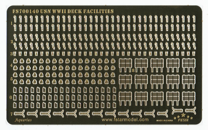 FS700140 1/700 WWII USN Vessel Deck Facilities