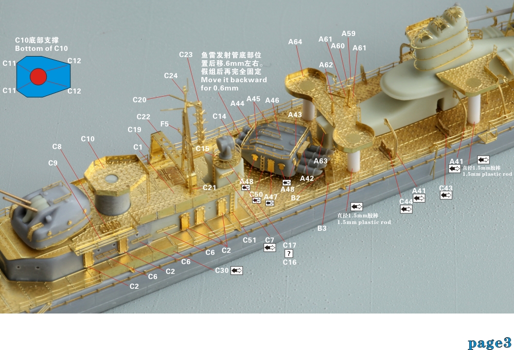 FS710123 1/700 WWII IJN Destroyer Suzutsuki Upgrade Super Set for ...